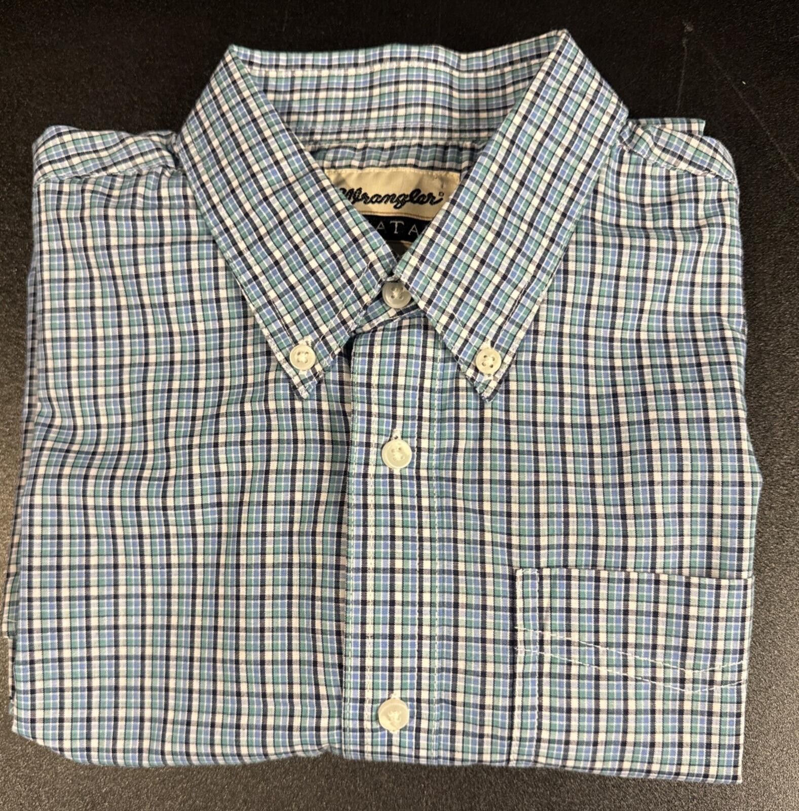 Wrangler Wrangler Boy’s Riata Plaid Button Down SS Youth XL (624) Size US XL / EU 56 / 4 - 1 Thumbnail