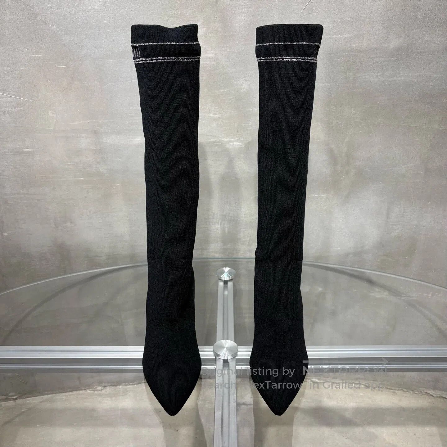 Miu Miu Miu Miu Black knee-length boots Size US 6.5 / IT 36.5 - 2 Thumbnail