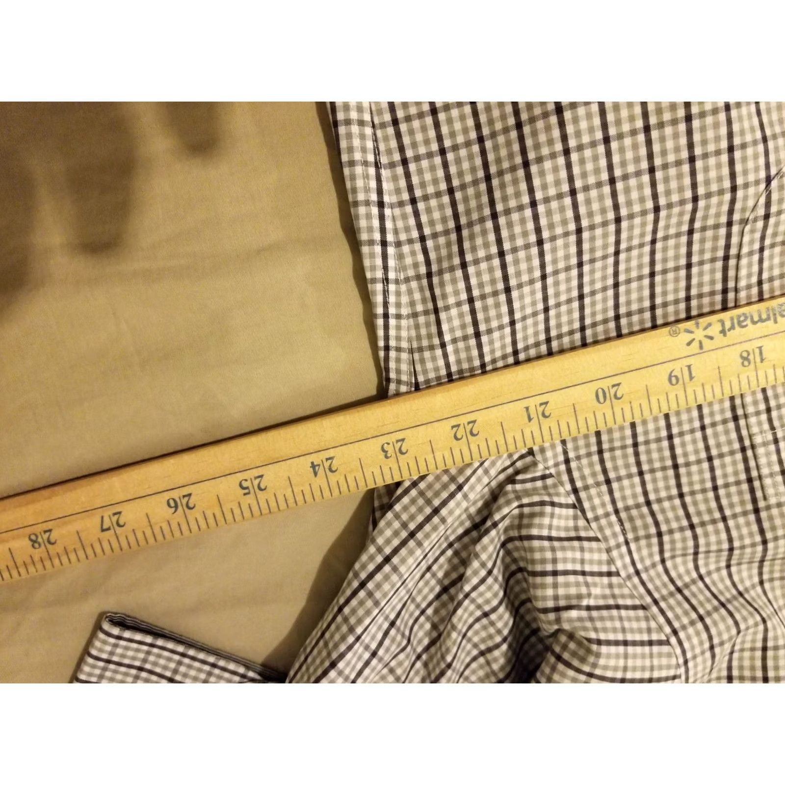Brooks Brothers Brooks Brothers Shirt Mens M Beige Dress Khaki Button Cotton Size 40R - 4 Thumbnail
