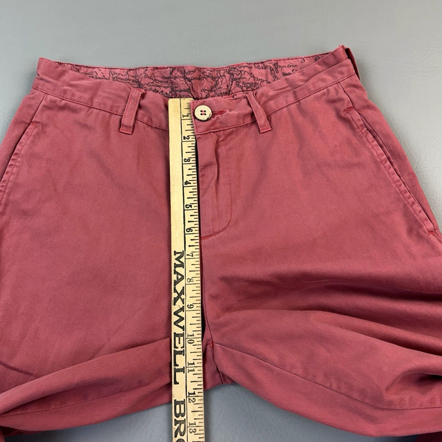 Vintage Southern Marsh Seawash Pants Mens 28x30 Red Twill Flat Front Chino Preppy Size US 28 / EU 44 - 5 Thumbnail