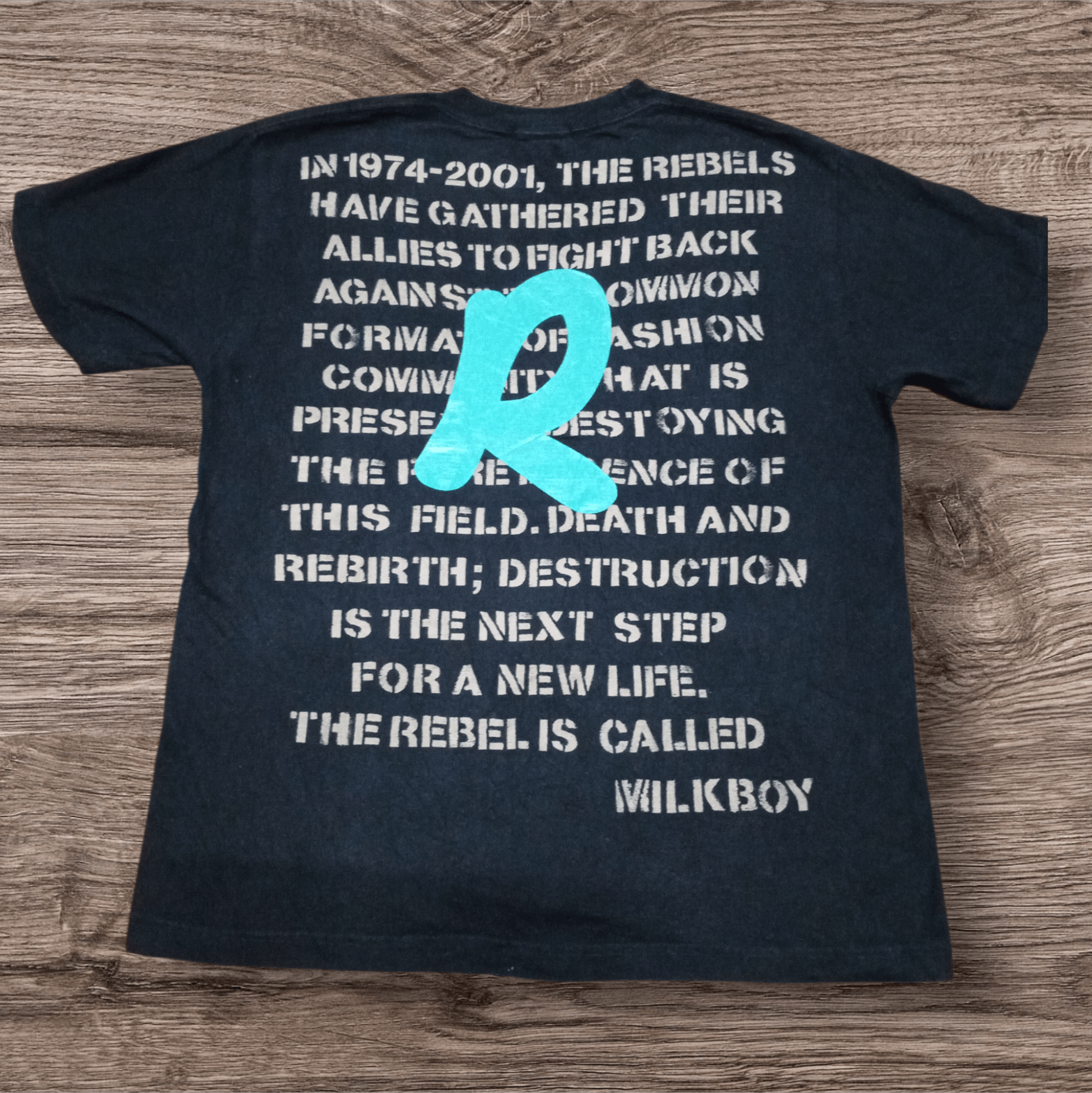 Beauty Beast •RARE ITEM• 90S MILK BOY ( R ) REGALIA BLACK T-SHIRT Size US M / EU 48-50 / 2 - 1 Thumbnail