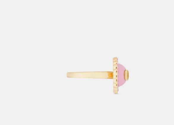 Dior o1w1db11224 Size: OS / Petit CD Baroque Ring in Gold & Pink Size ONE SIZE - 2 Thumbnail