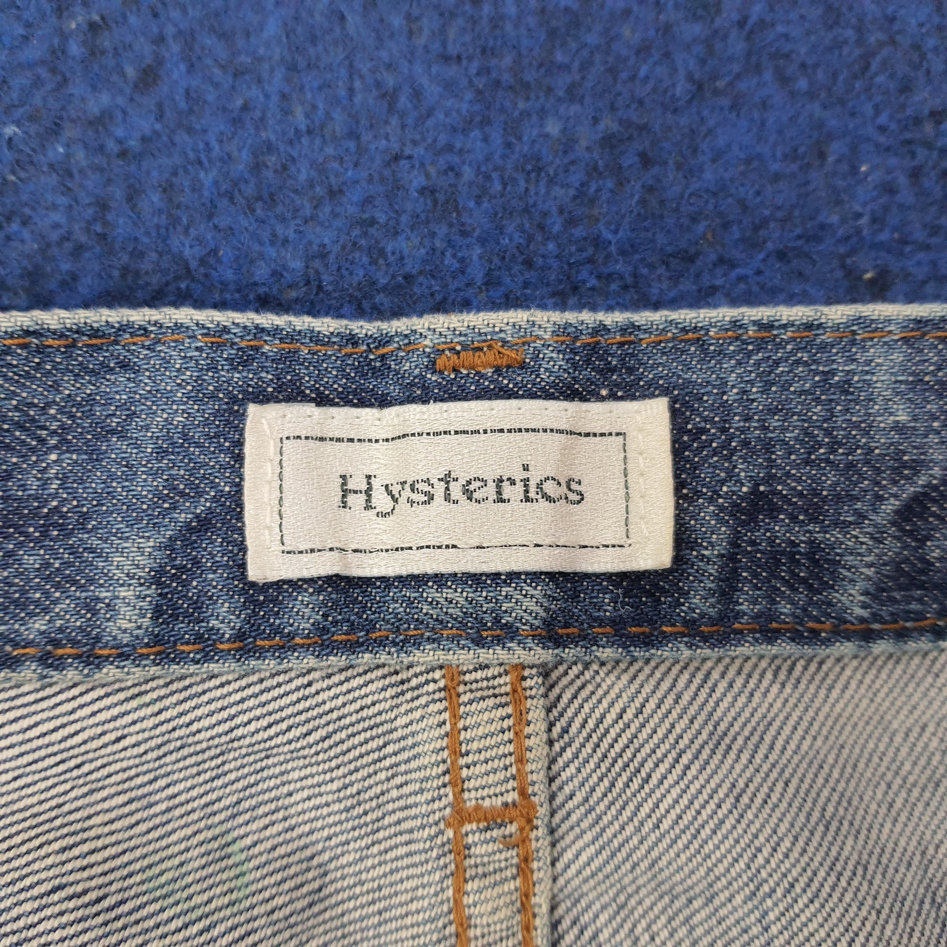 Hysteric Glamour Vintage Hysterics Raider Flare Custom Logo Jeans C265N8 Size US 29 - 8 Thumbnail