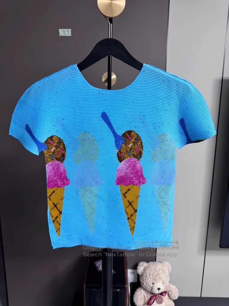 Issey Miyake Issey Miyake size:one size Ruffled Series T-shirt Top in B Size XXS / US 00 / IT 34 - 2 Thumbnail