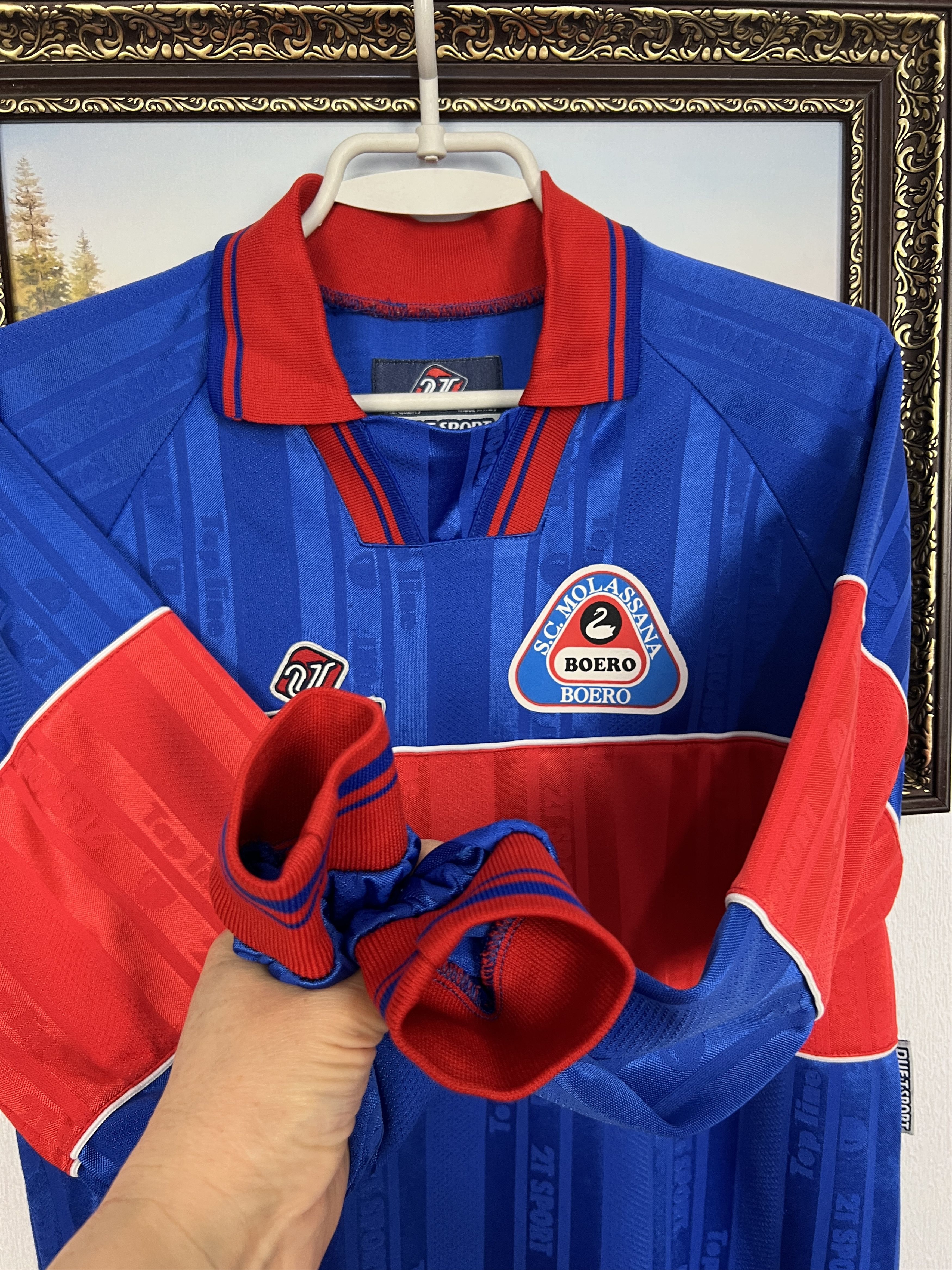 Vintage Molassana Boero Match Worn Football Shirt Maglia Jersey Size US XS / EU 42 / 0 - 5 Thumbnail