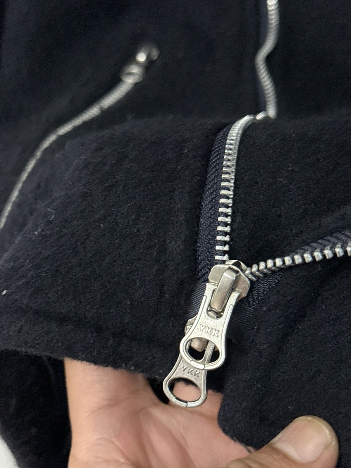 CABANE de ZUCCa × Issey Miyake AW21 Zucca Double Collar Zipper Wool Jacket Size US M / EU 48-50 / 2 - 6 Thumbnail