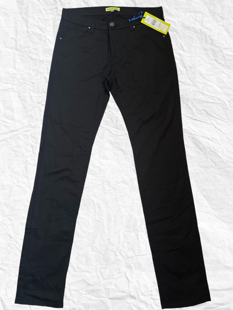 Versace Jeans Couture Versace Jeans Couture Black Slim Fit Pants Size US 31 - 1 Thumbnail