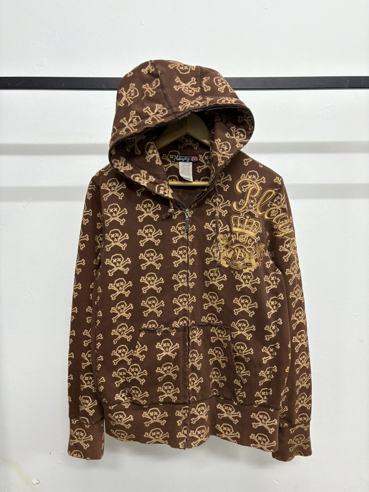 KMRii International Playez Skulls Stussy Inspired hoodie distress Size US L / EU 52-54 / 3 - 7 Thumbnail