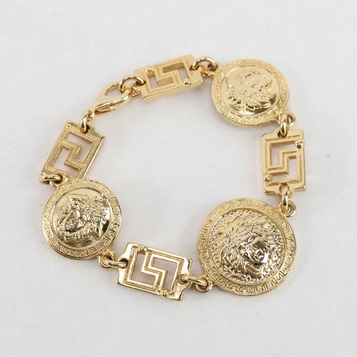 Versace Vintage Gianni Versace Medusa Head Coin Bracelet Size ONE SIZE - 2 Thumbnail