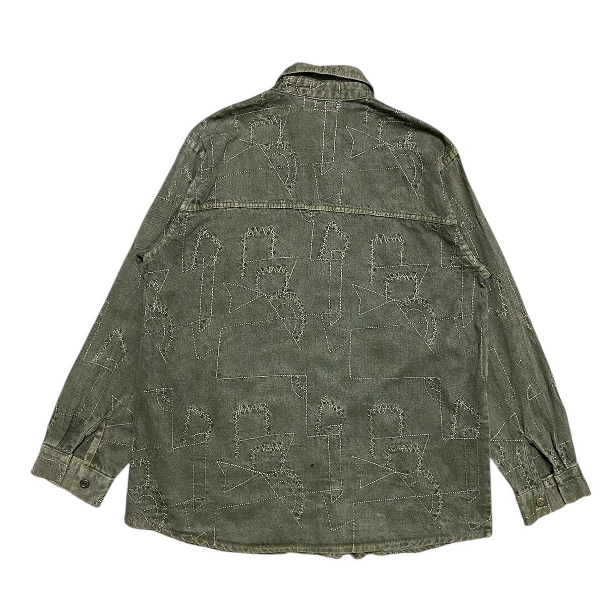 Japanese Brand × Vintage Vintage Sashiko Denim Jacket Size US M / EU 48-50 / 2 - 2 Thumbnail
