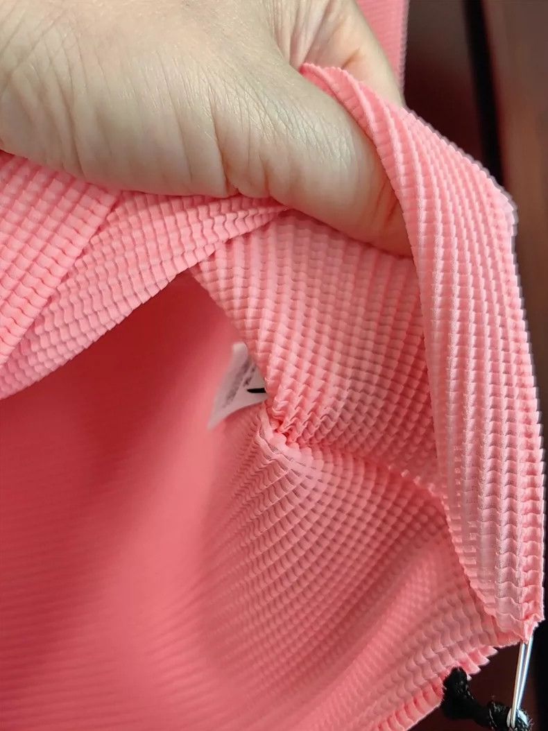 Issey Miyake issey miyake size:one size Pink pleated short sleeves Size XXS / US 00 / IT 34 - 6 Thumbnail