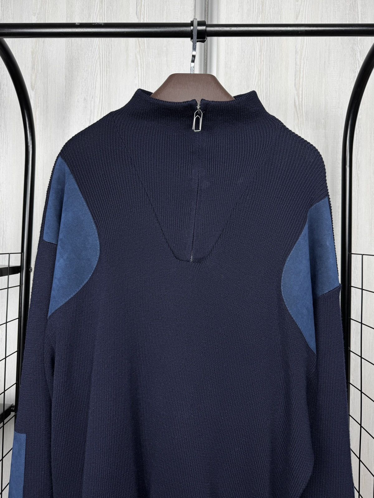 Barbour Barbour Storm Half Zip Sweater (D1305) Navy Blue Size XXL Size US XXL / EU 58 / 5 - 3 Thumbnail