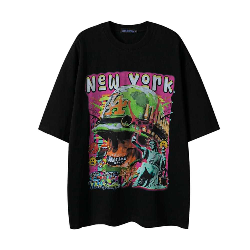 Japanese Brand × Vintage Hip-hop street skull cartoon casual t-shirt Size US M / EU 48-50 / 2 - 1 Thumbnail