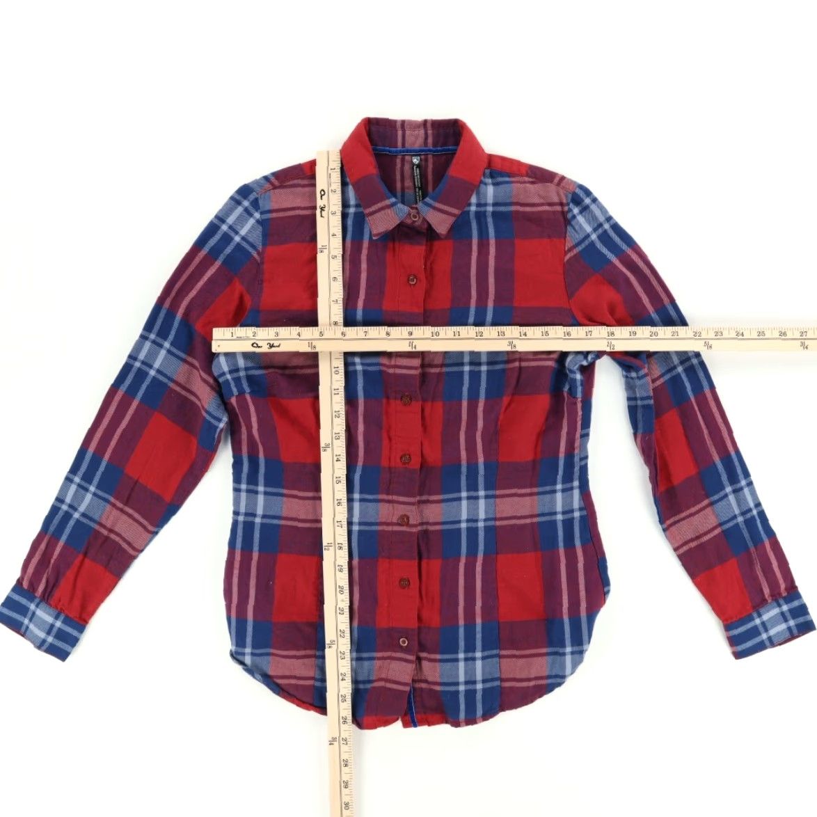 Vintage Kuhl Light Flannel Plaid Long Sleeve Button Up Shirt Red Women's S Size S / US 4 / IT 40 - 3 Thumbnail