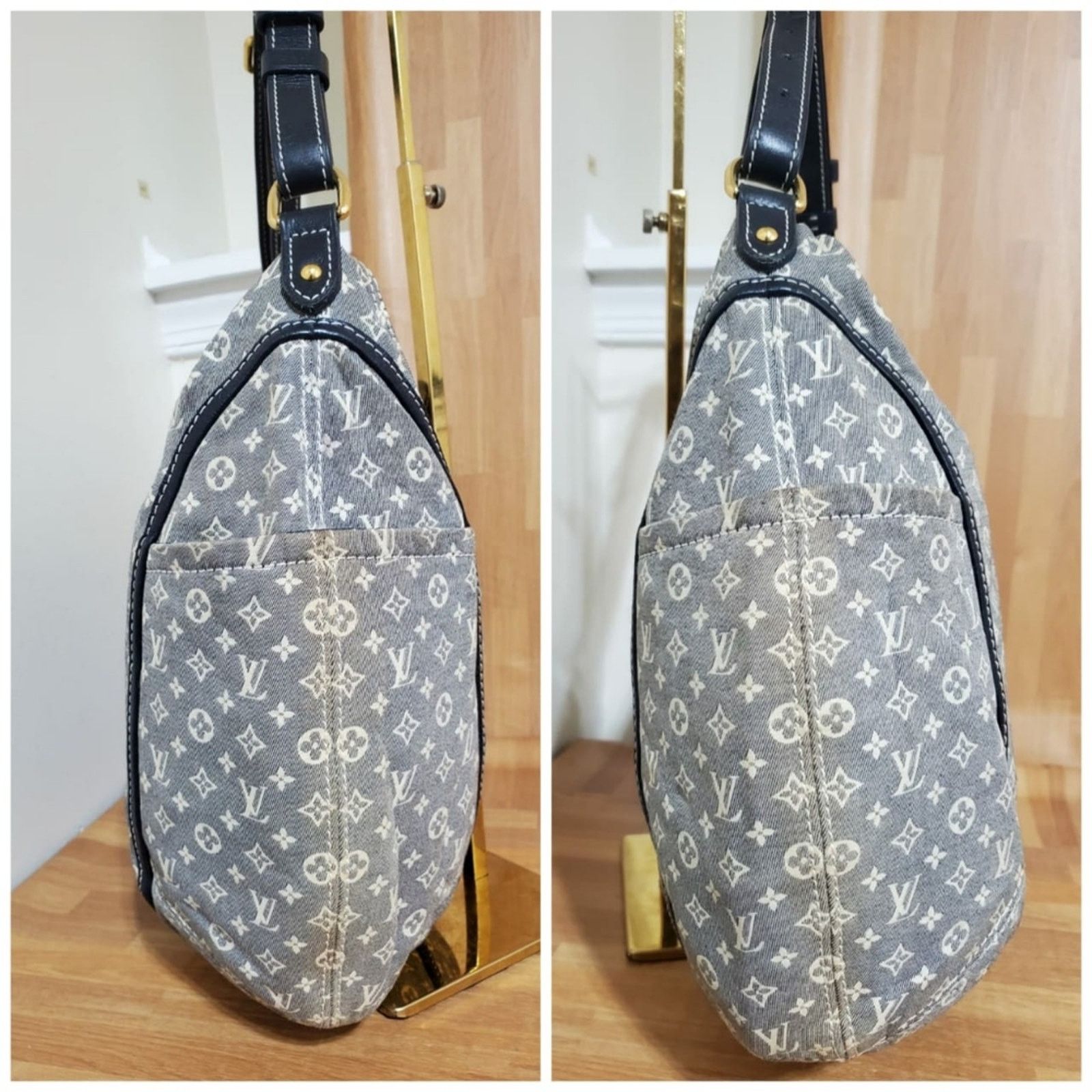 Louis Vuitton Auth LOUIS VUITTON Encre Monogram Idylle Canvas Romance Bag Size ONE SIZE - 6 Thumbnail
