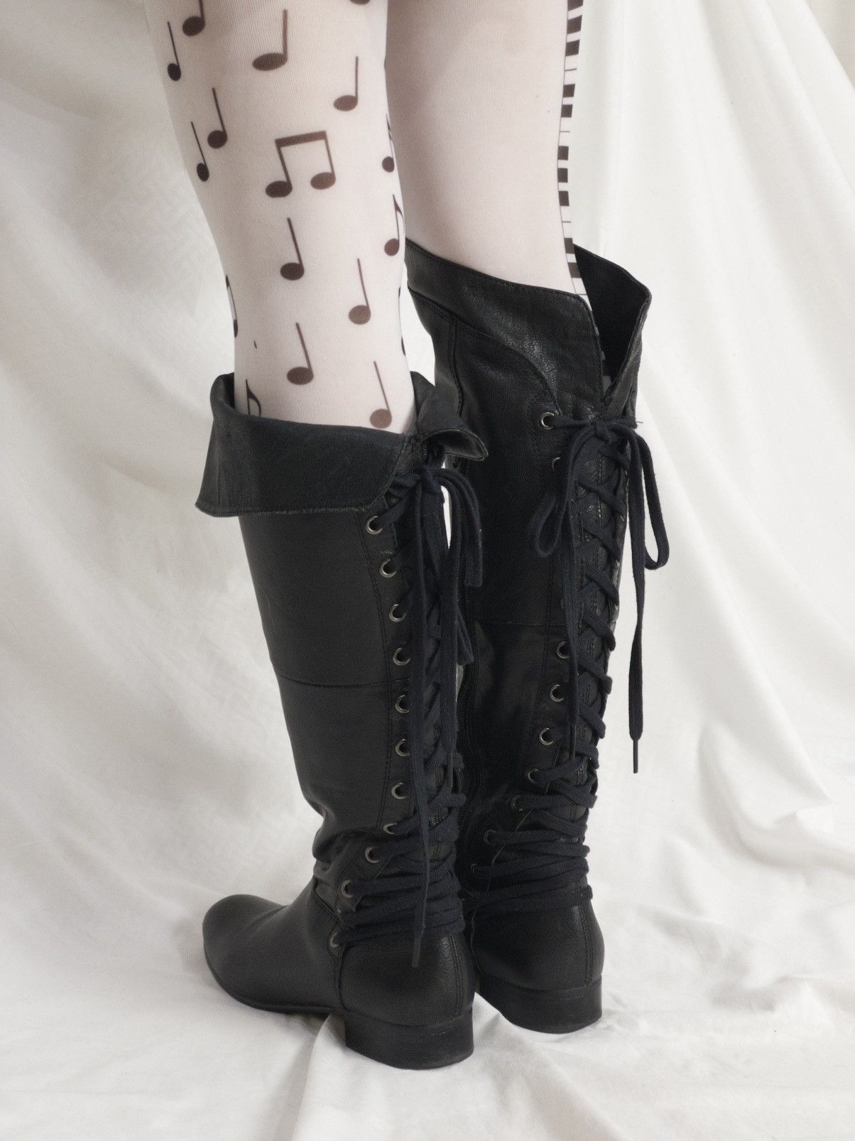 Vagabond Avant-garde lace-up knee high boots by Vagabond Size US 5 / IT 35 - 9 Thumbnail