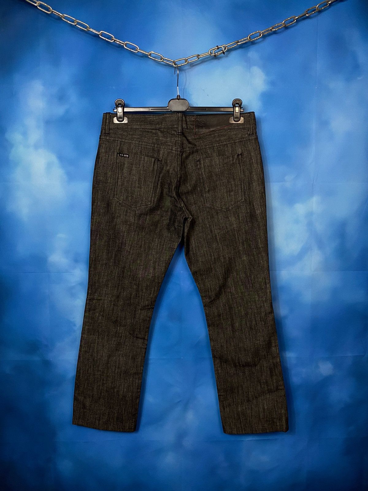 Yohji Yamamoto 🔥 Adidas x Yohji Yamamoto vintage denim pants Size 29" - 2 Thumbnail