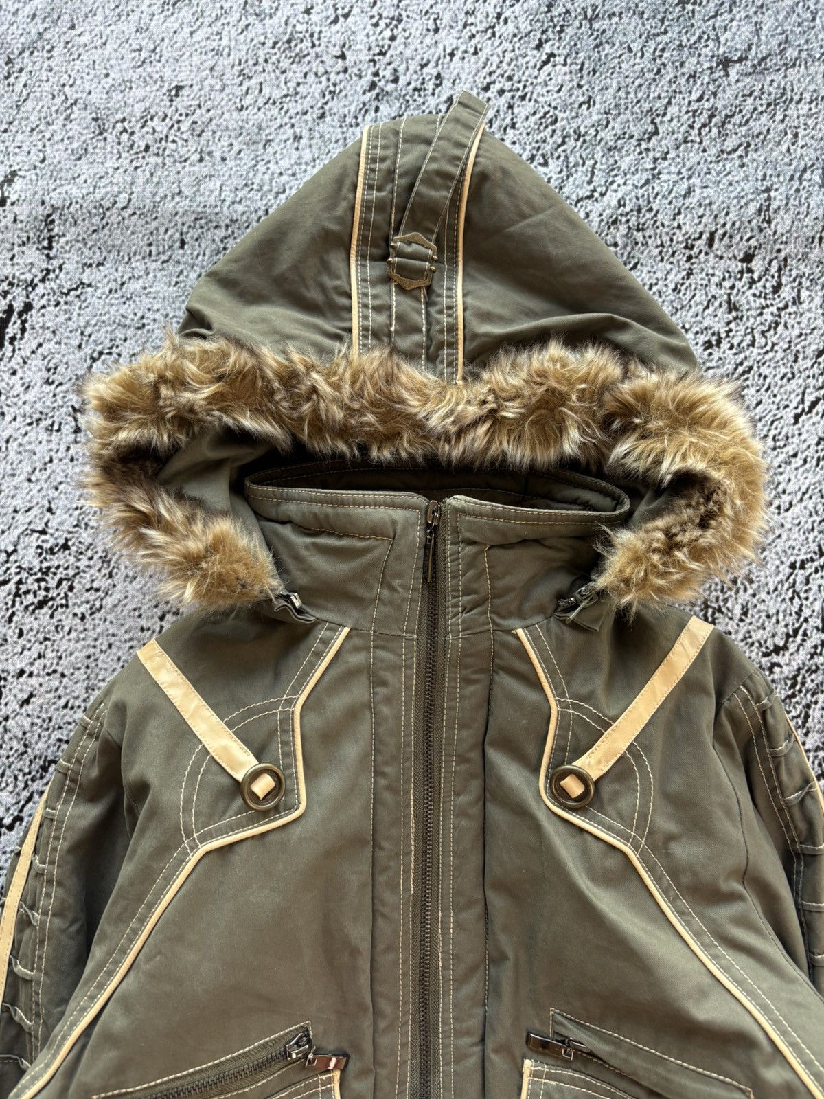 Other Vintage avant garde cropped faux fur bomber jacket Size S / US 4 / IT 40 - 4 Thumbnail