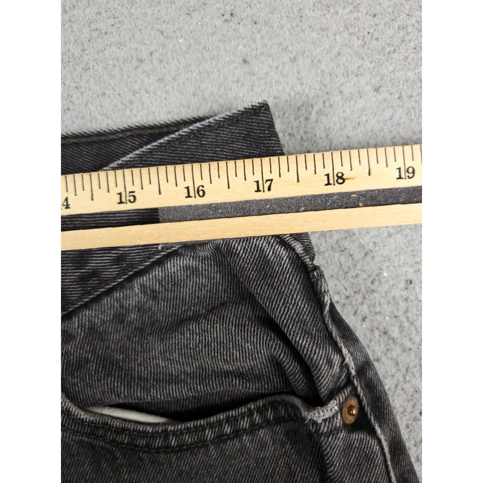 Levi's Levis 505 Straight Leg Jeans Mens Gray 36x34 Regular Size US 36 / EU 52 - 4 Thumbnail