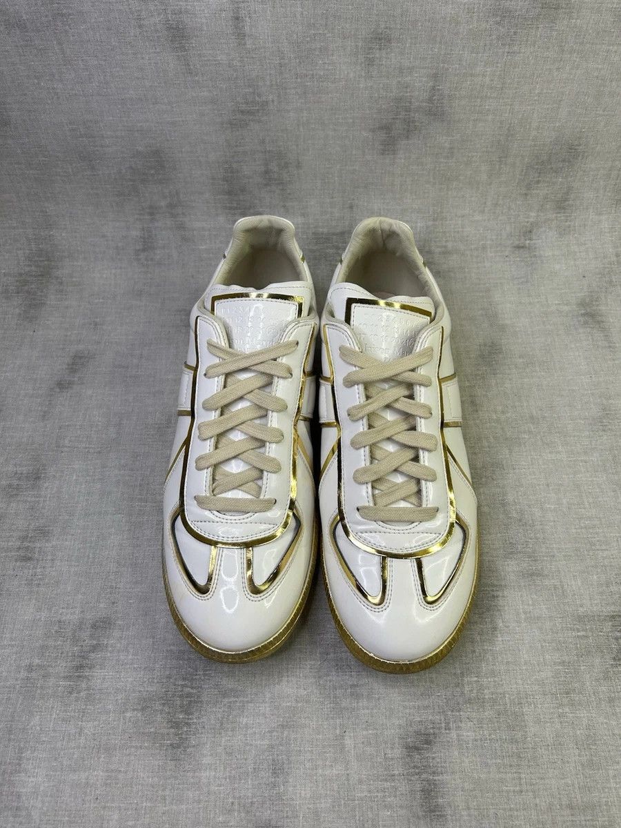 Maison Margiela Maison Margiela GAT Replica Gold White 8 41 Low Tops Size US 8 / EU 41 - 3 Thumbnail