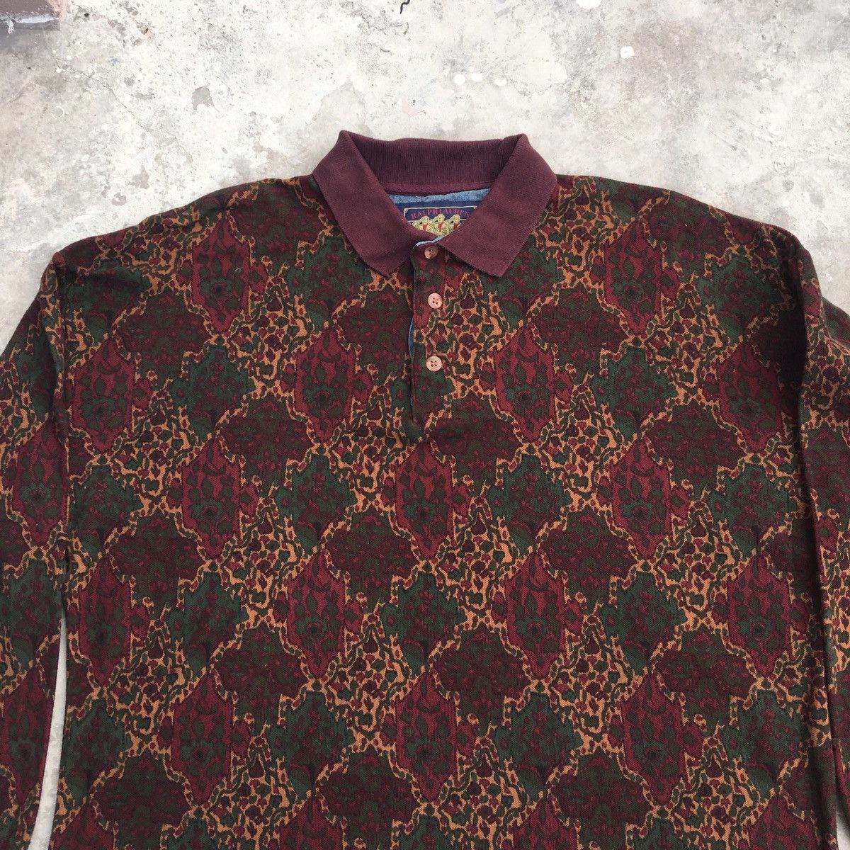 Chaps Ralph Lauren Vintage RALPH LAUREN Long Sleeve Polo Tee Made in USA Size US L / EU 52-54 / 3 - 4 Thumbnail
