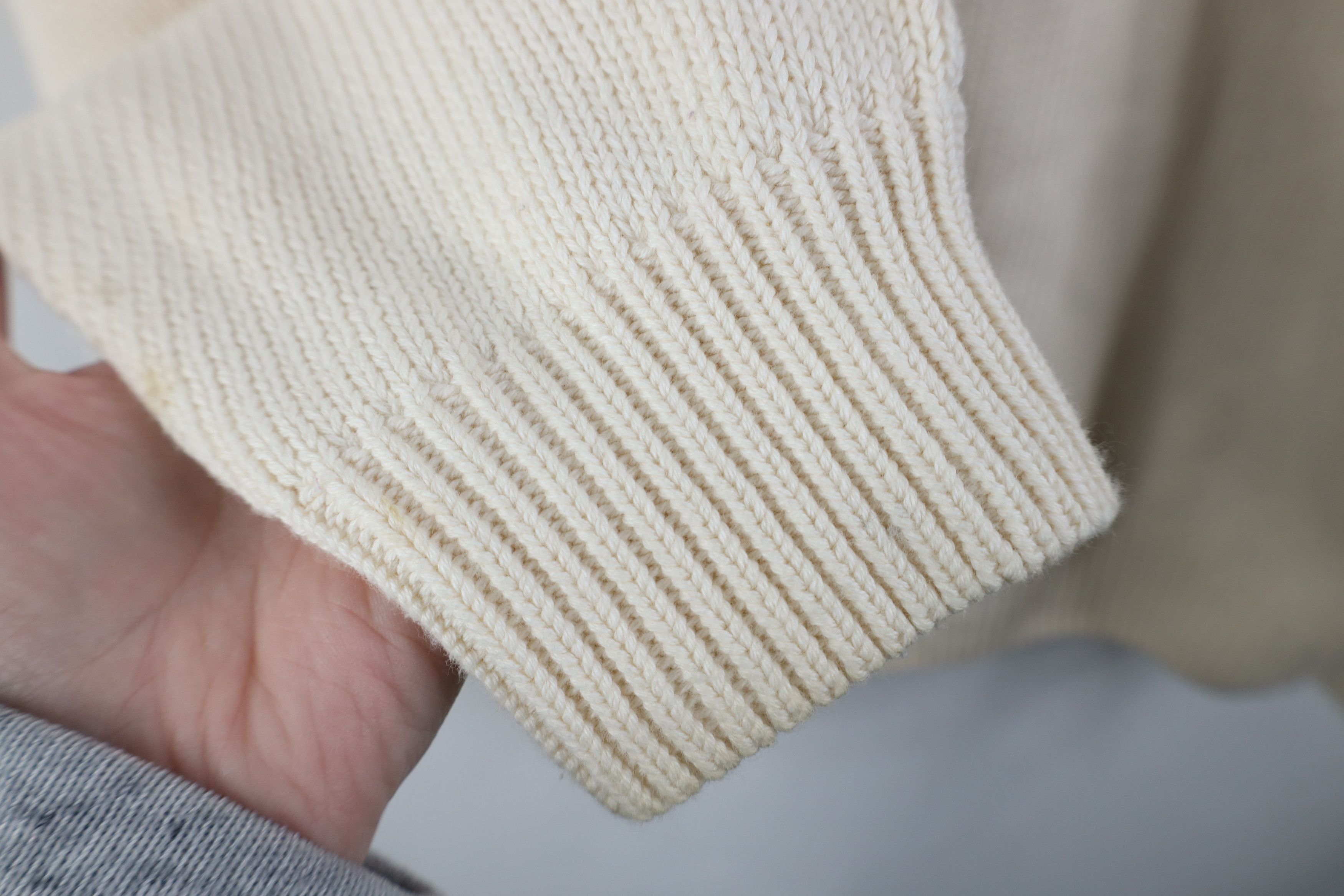 Vintage Vintage 90s Streetwear Block Cotton Knit Crewneck Sweater Size US L / EU 52-54 / 3 - 8 Thumbnail
