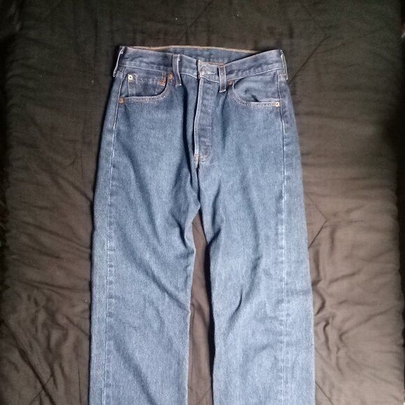 Levi's Vintage Levi's 501 Button Fly Denim Blue Jeans 30x31 Size US 30 / EU 46 - 3 Thumbnail