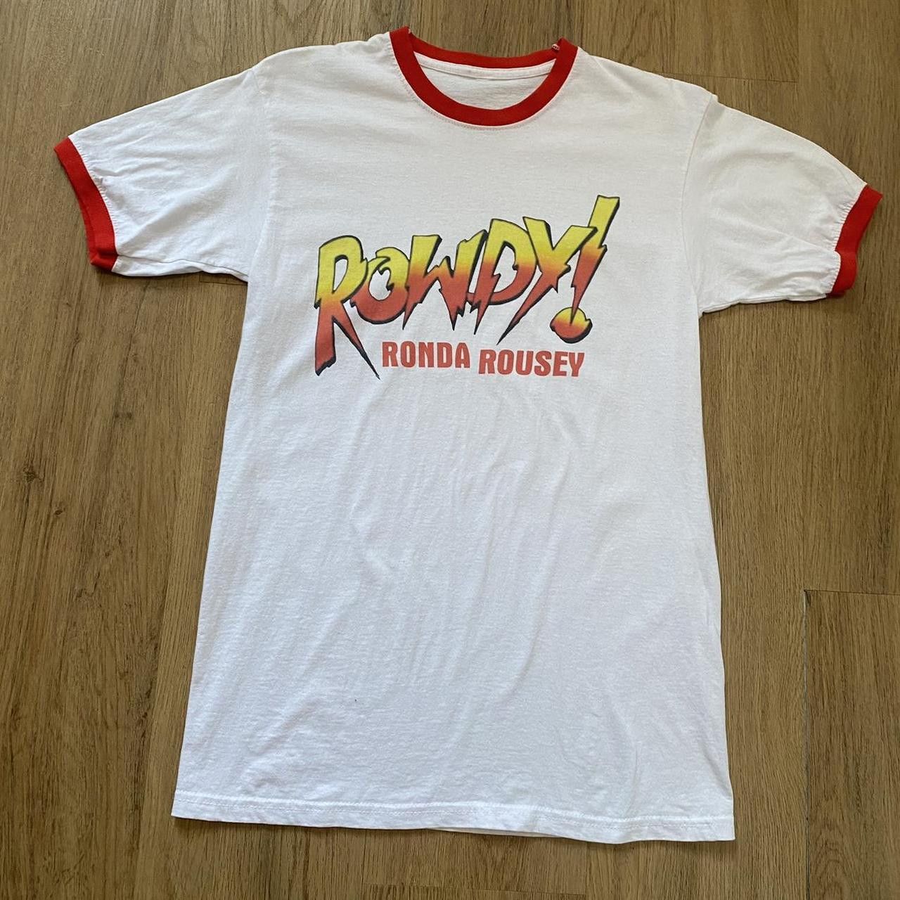 Other Ronda Rousey WWE t-shirt in red and white #WWE Vintage y2 Size US S / EU 44-46 / 1 - 1 Thumbnail