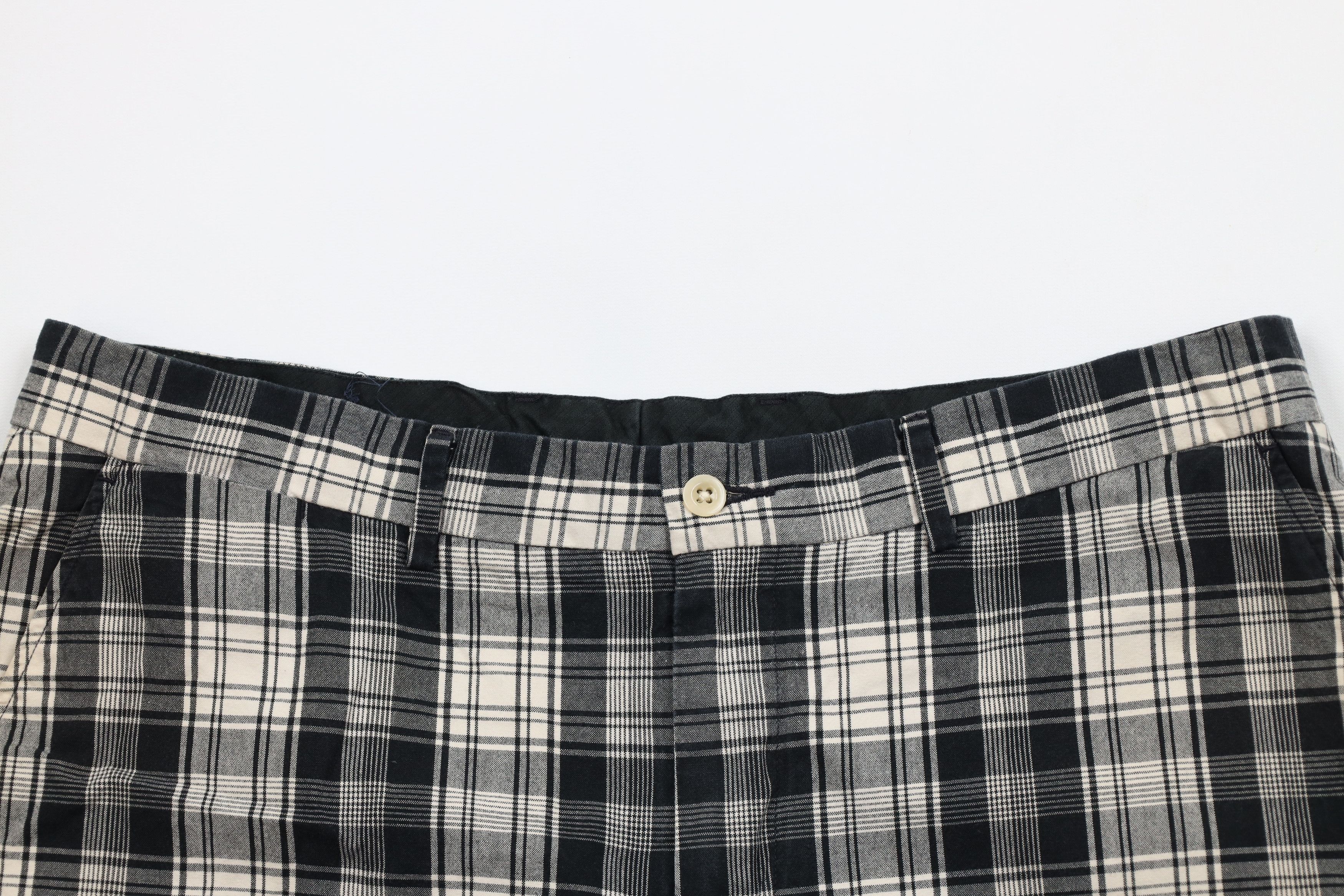 Ralph Lauren × Vintage Vintage 90s Ralph Lauren Golfing Chino Shorts Plaid Cotton Size US 36 / EU 52 - 2 Thumbnail