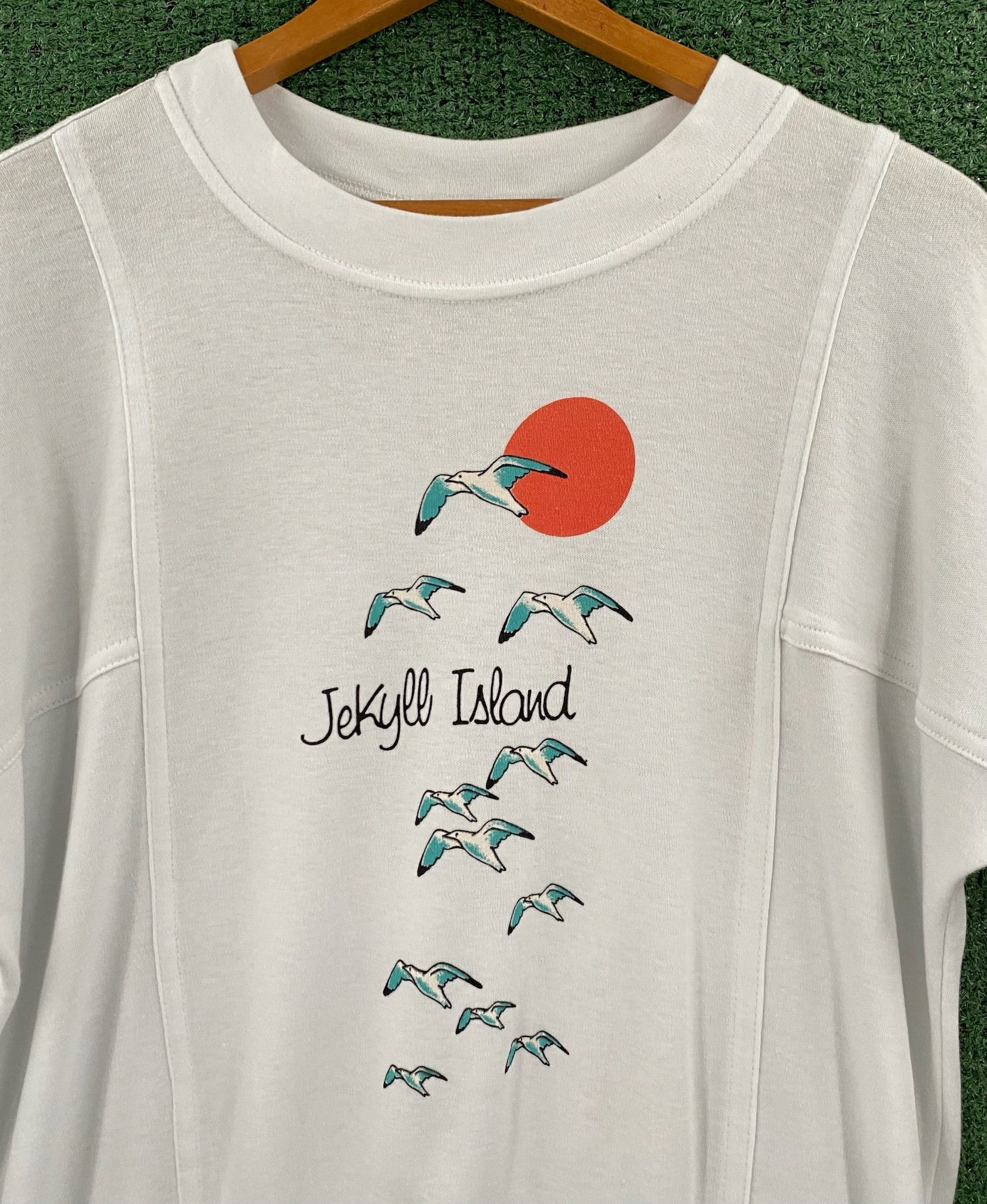 Vintage 80’s Jekyll Island Seagulls Short Sleeve Top Medium Size M / US 6-8 / IT 42-44 - 10 Thumbnail