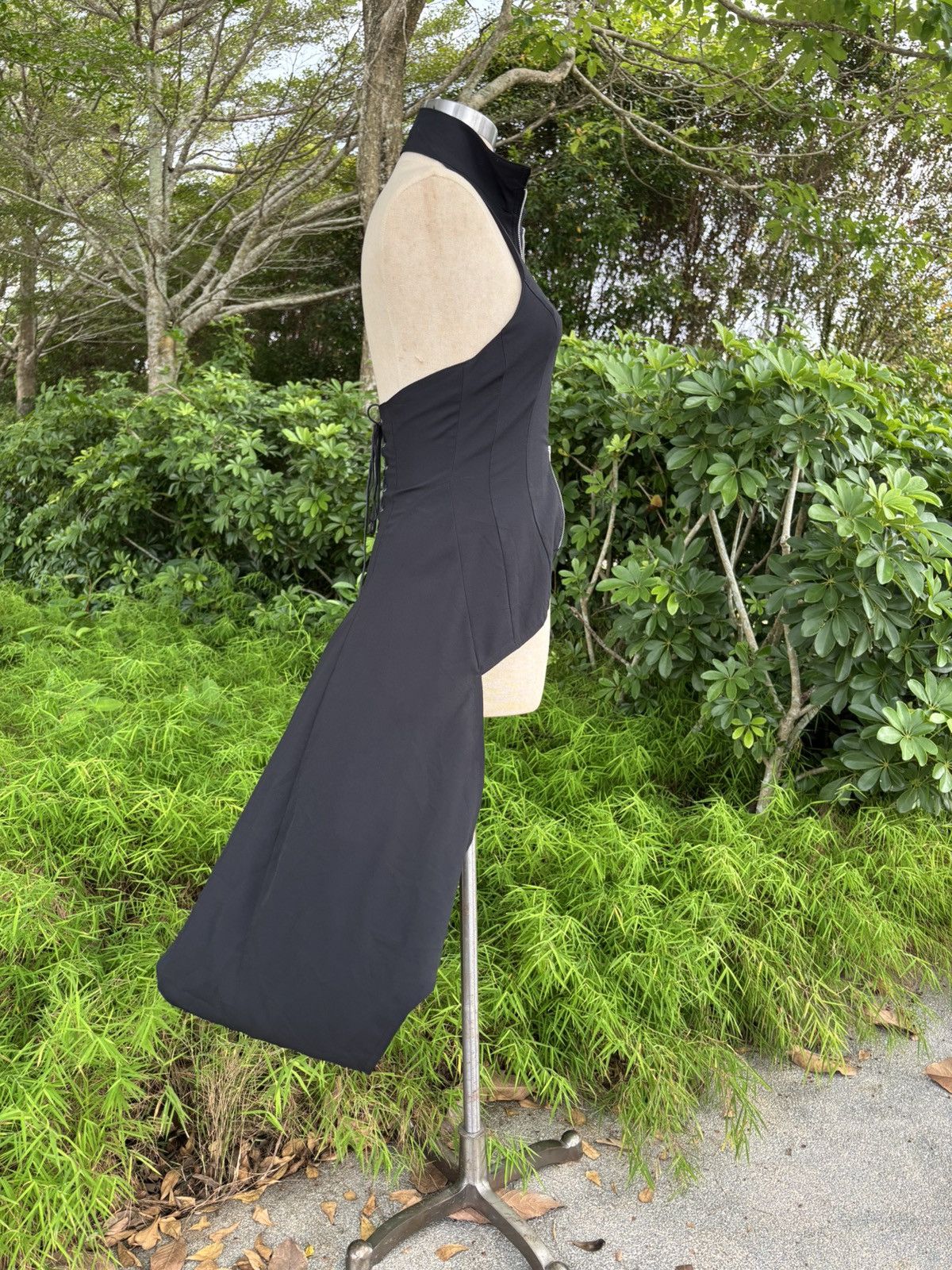 Japanese Brand Vintage Presence! Black Zipper Dress Size M / US 6-8 / IT 42-44 - 6 Thumbnail