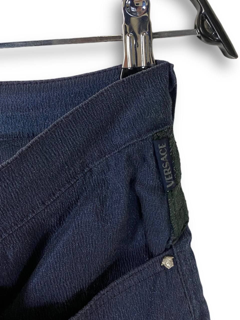 Versace Vintage VERSACE Navy Pants Y2k M518 Size 28" / US 6 / IT 42 - 4 Thumbnail