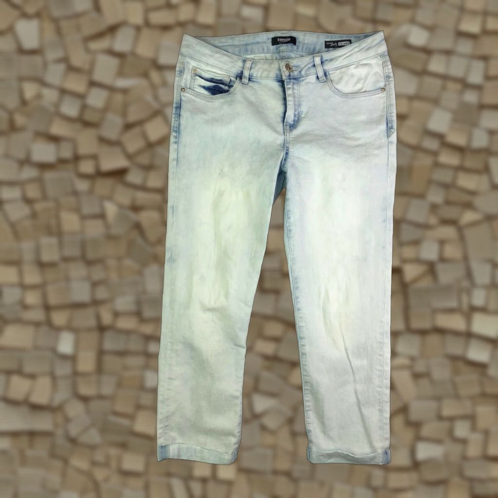 Vintage Kensie Jeans Skinny Womens 28 Light Blue Jeans 28x21 Measured Regular Rise Denim Blue 28x21 Kensie Jeans You Look Pretty Skinny Women Sz 28 Size 28" / US 6 / IT 42 - 1 Thumbnail