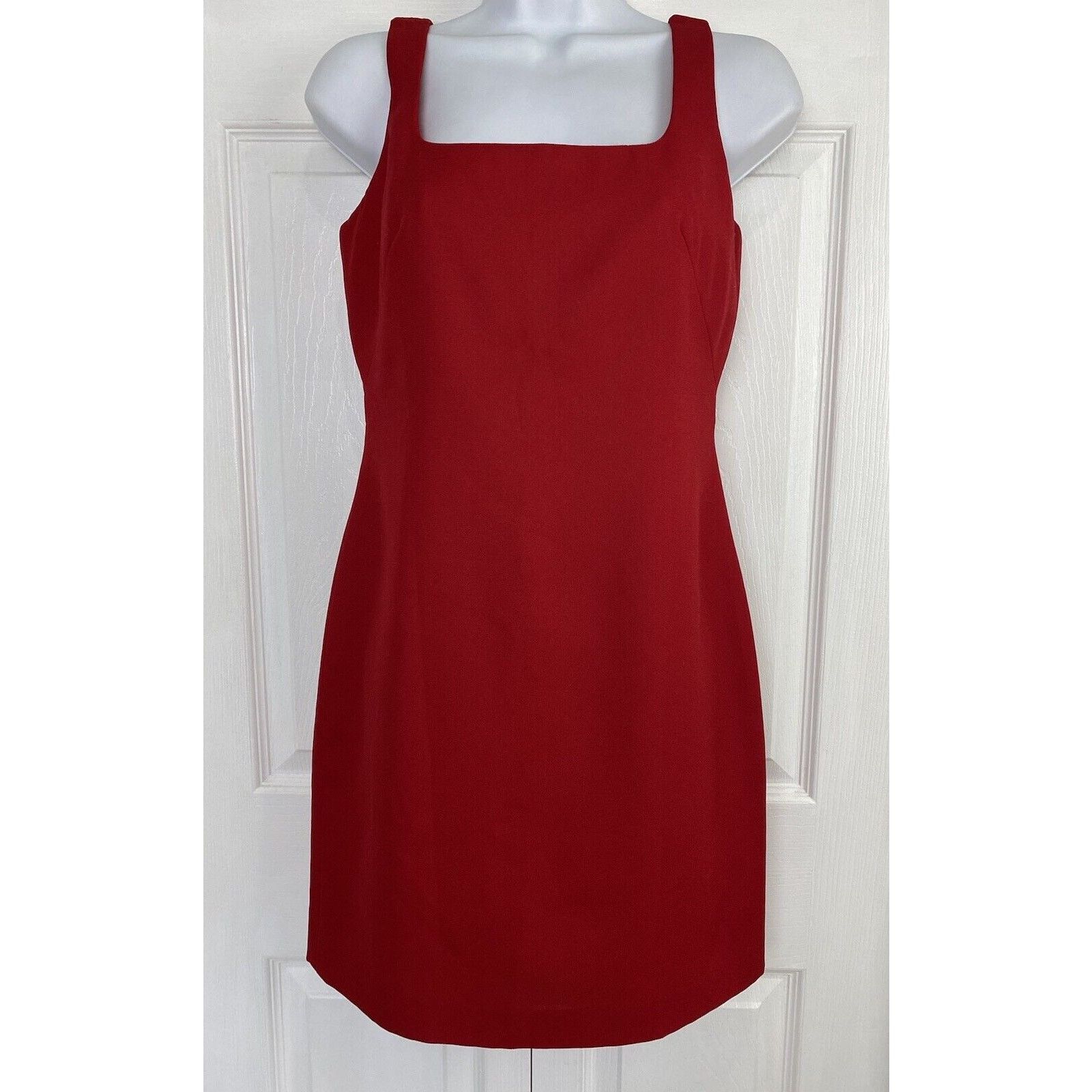Laundry by Shelli Segal VTG Laundry Shelli Segal Red Mini Sheath Dress 4 Classic Size S / US 4 / IT 40 - 1 Thumbnail