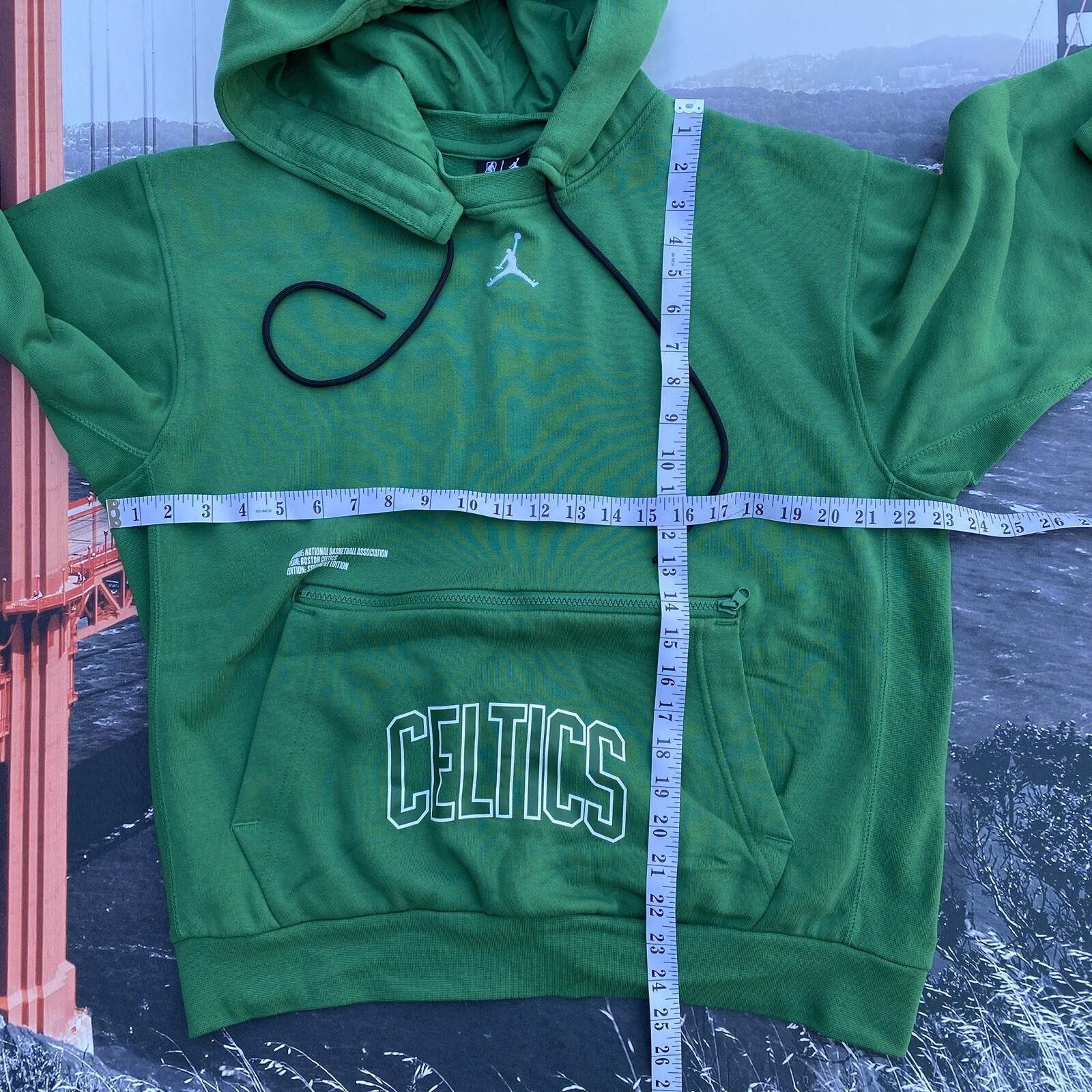Nike Jordan NBA Boston Celtics Hoodie Men Size M Green Statement Size ONE SIZE - 8 Thumbnail
