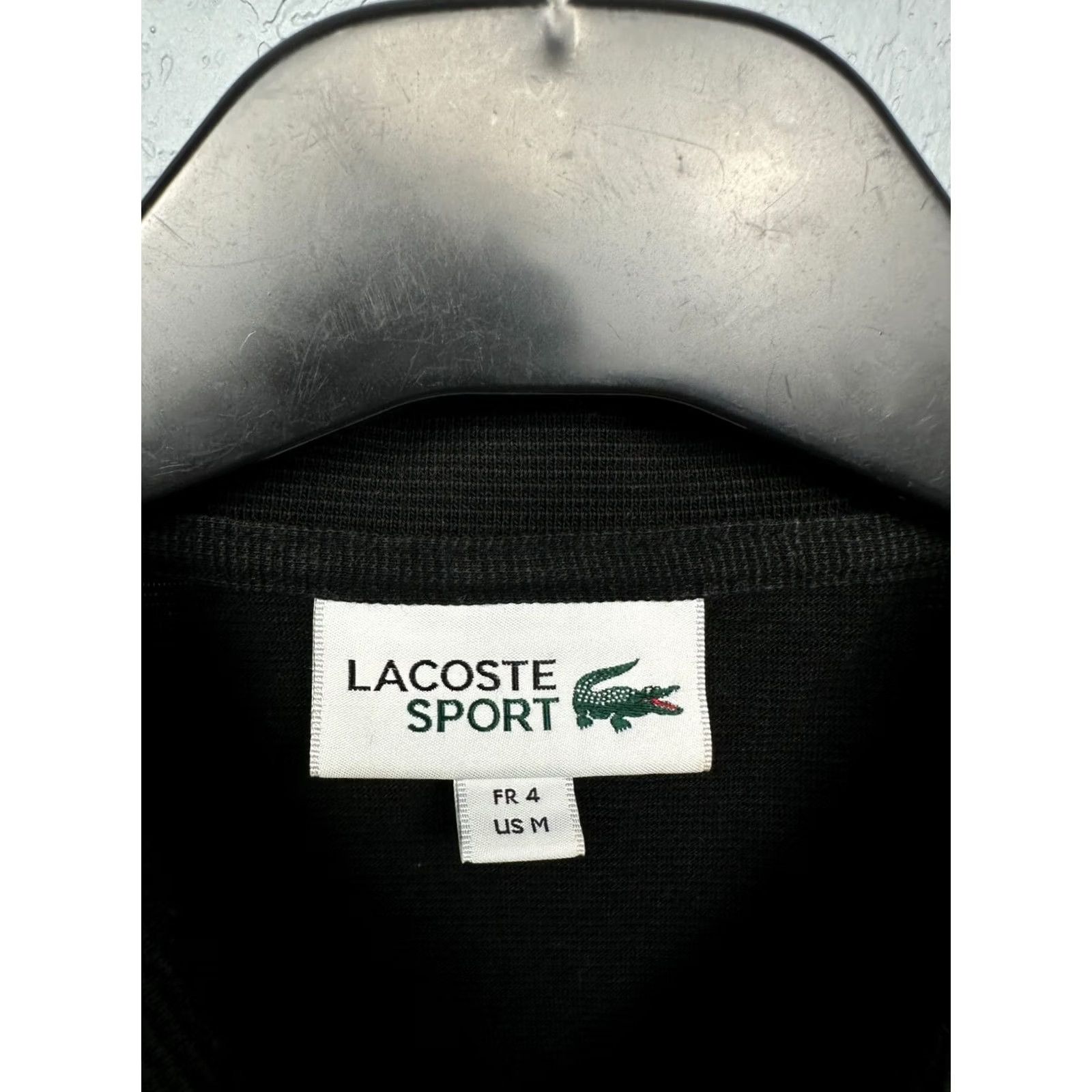 Lacoste Lacoste Sport Mens Polo Shirt M Black Cotton Logo Size US M / EU 48-50 / 2 - 4 Thumbnail