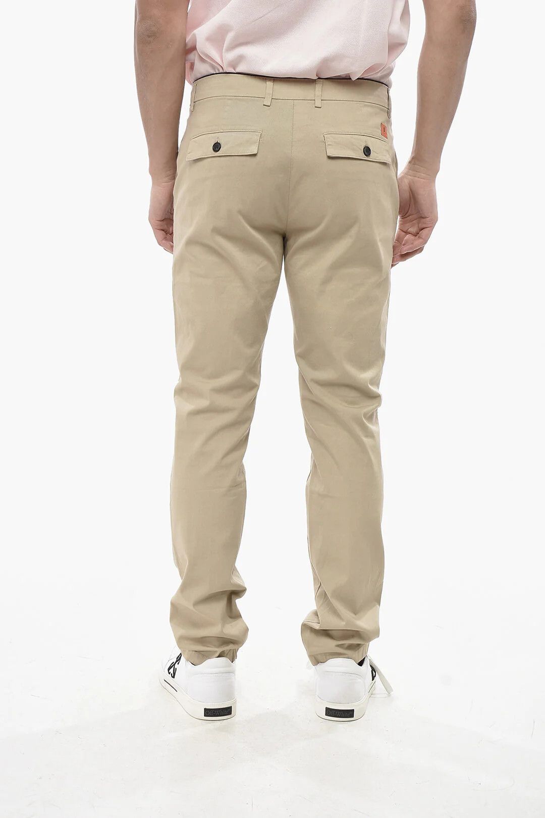 DEPARTMENT5 og1mm0326 Regular-Waist Stretch Cotton Pant in Beige Size US 33 - 2 Thumbnail