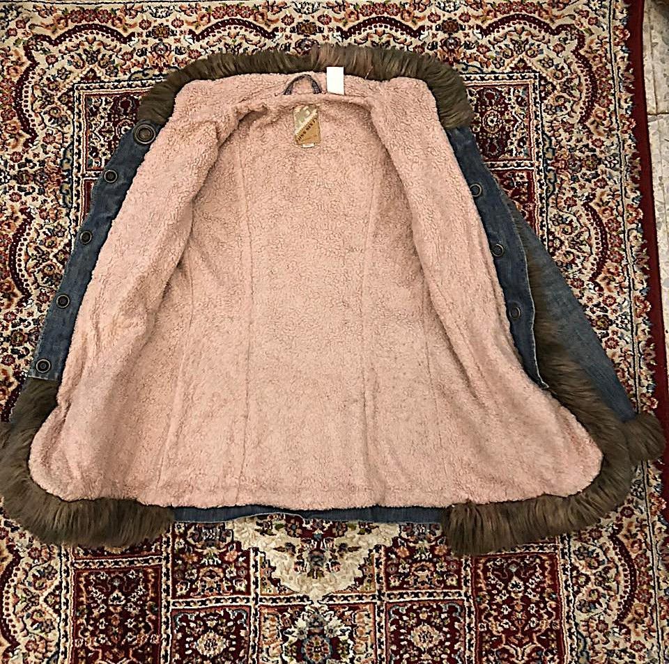 Miss Sixty Miss Sixty Vintage Afghan Denim Faux Fur Y2K Jacket small Size S / US 4 / IT 40 - 15 Thumbnail