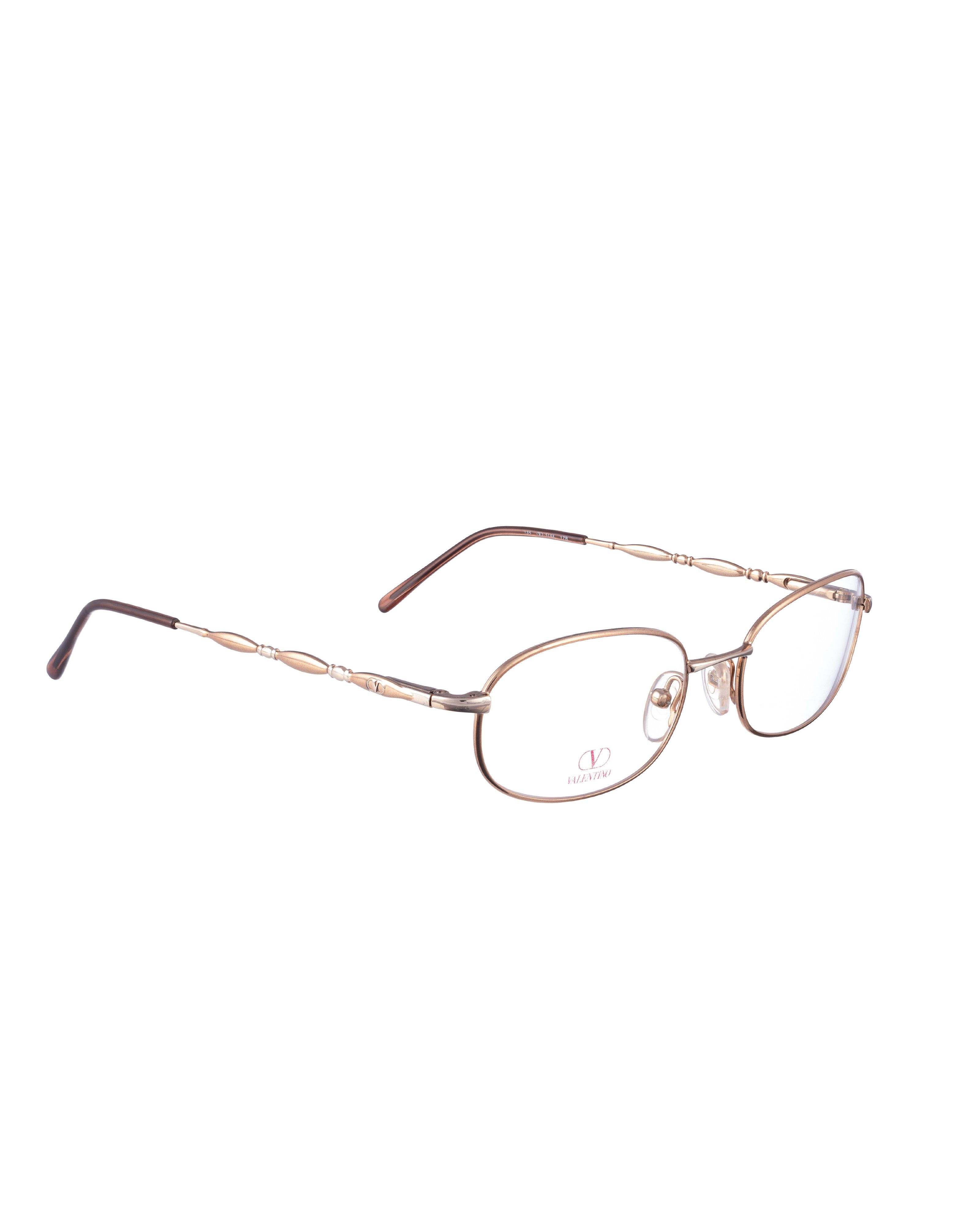 Valentino Valentino '00s Gold Oval Details Glasses Size ONE SIZE - 2 Thumbnail