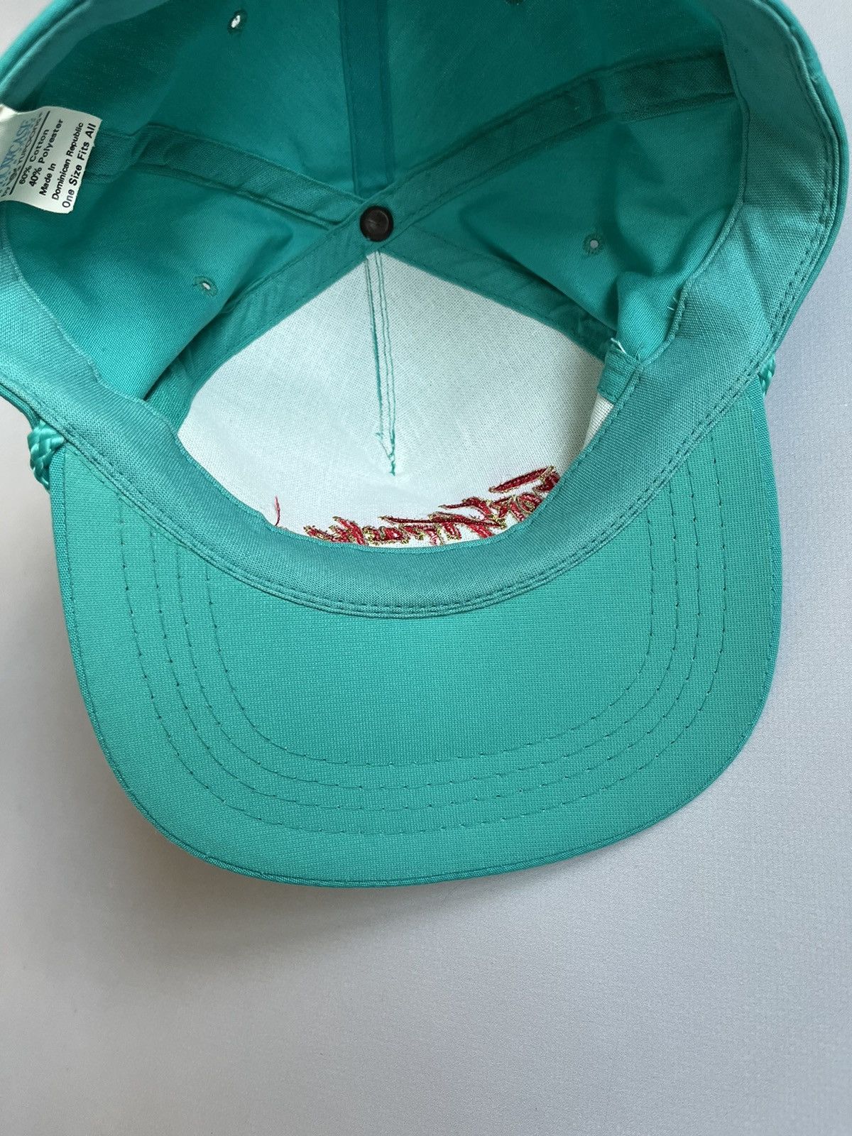 Other Vintage 90s Fort Apache Showcase Yupoong Turquoise Hat Cap Size ONE SIZE - 12 Thumbnail