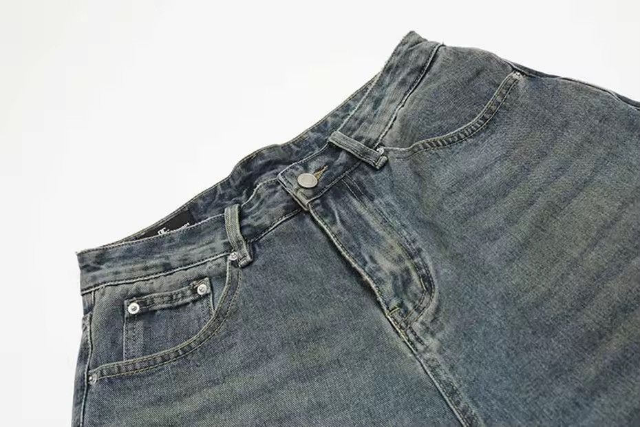 Other Patchwork Camouflage Hole Loose Jeans Retro Shorts Size US 33 - 4 Thumbnail