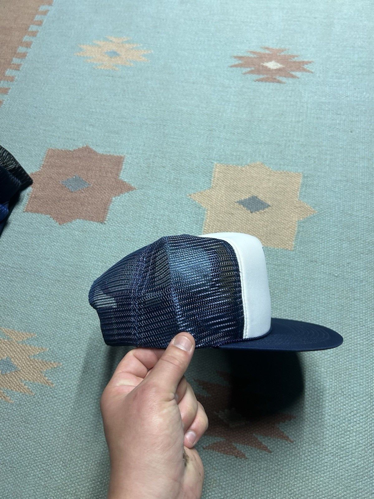 Vintage Vtg trucker hat modern research corporation 2 tone snapback Size ONE SIZE - 7 Thumbnail