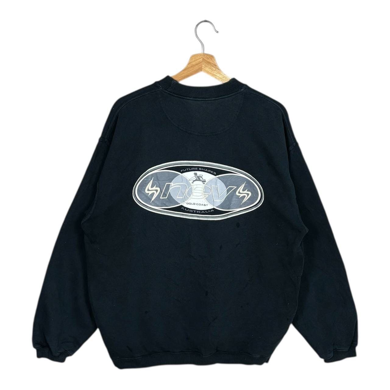 Vintage Vintage Nev Surf Australia Black Crewneck Sweatshirt Size US M / EU 48-50 / 2 - 1 Thumbnail