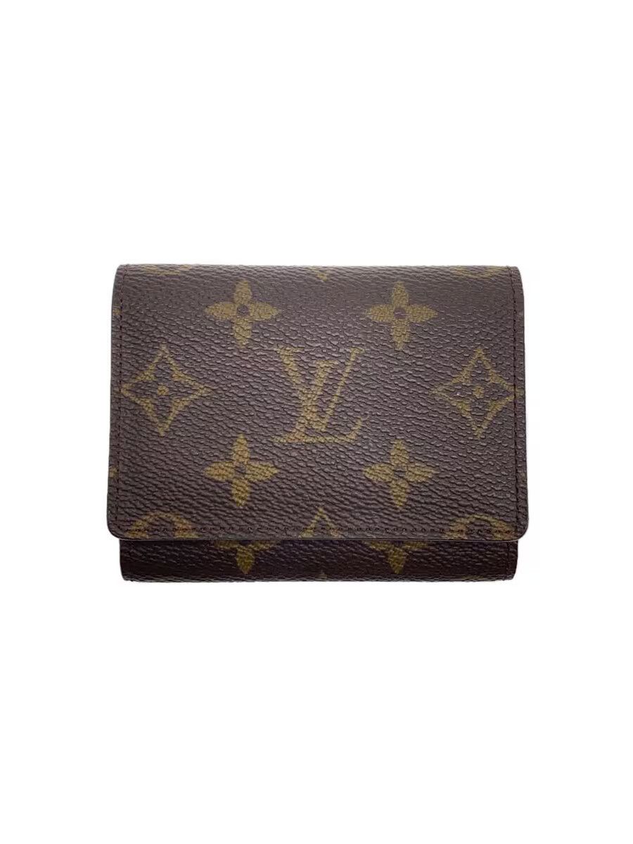 Louis Vuitton Monogram Canvas Envelope Carte de Visite Brown