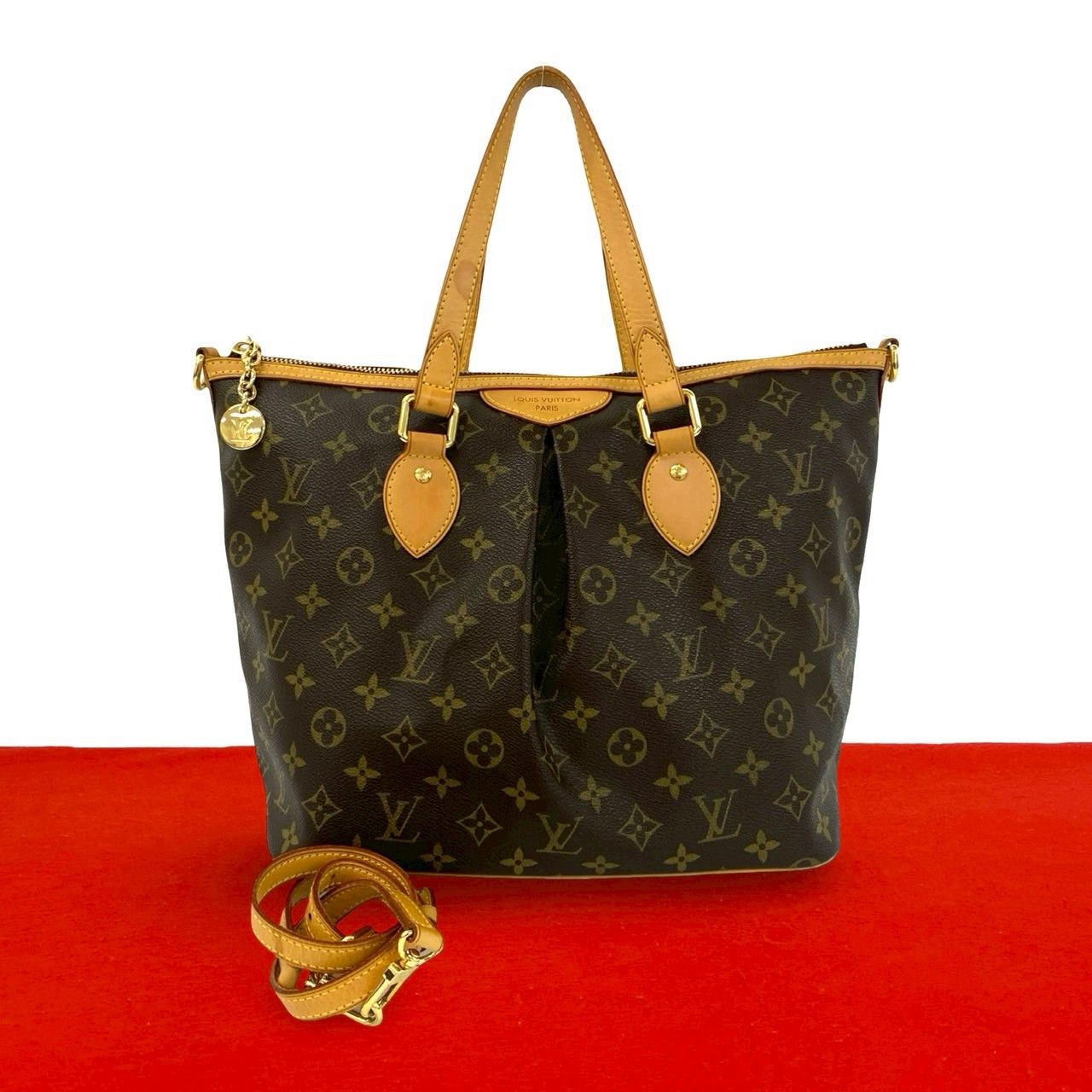 Louis Vuitton Louis Vuitton Louis Vuitton Palermo Monogram 2way shoulder bag Textile Shoulder Bag DUTY FREE for USA Size ONE SIZE - 1 Thumbnail