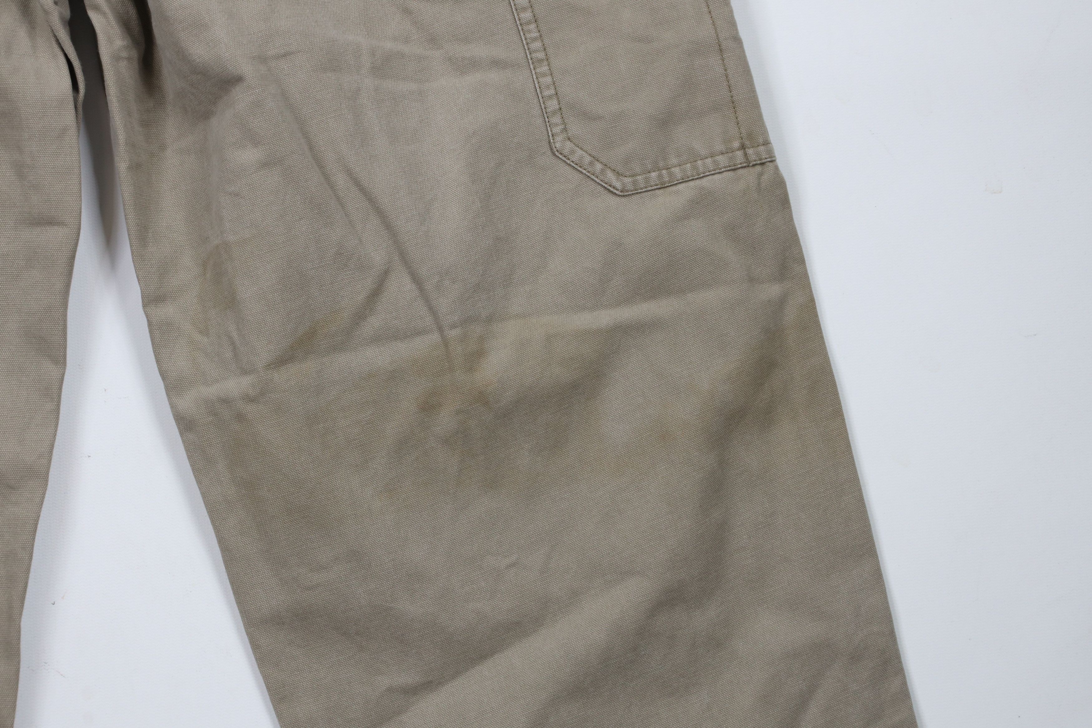 Columbia × Vintage Vintage 90s Columbia Spell Out Wide Leg Canvas Pants Beige Size US 36 / EU 52 - 14 Thumbnail