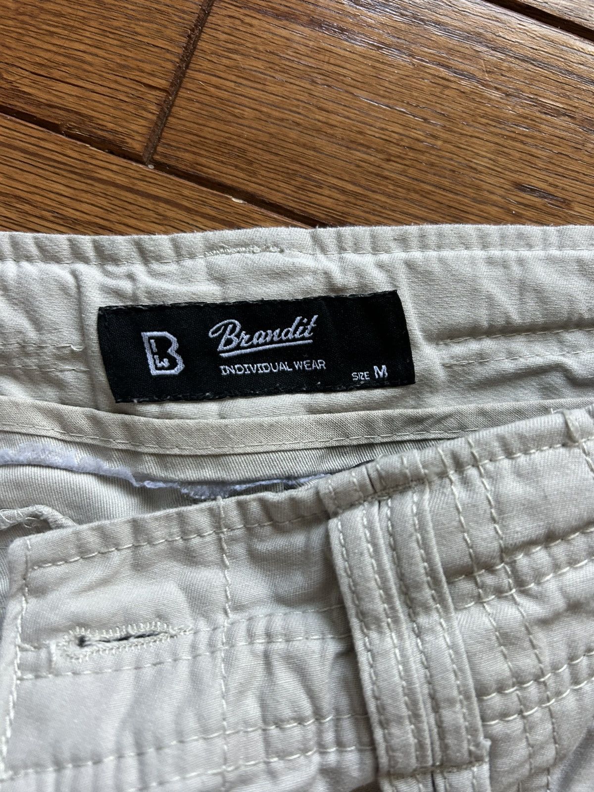 Brandit × Vintage Brandit’s Pure Vintage Cargo Pants White Size US 32 / EU 48 - 2 Thumbnail