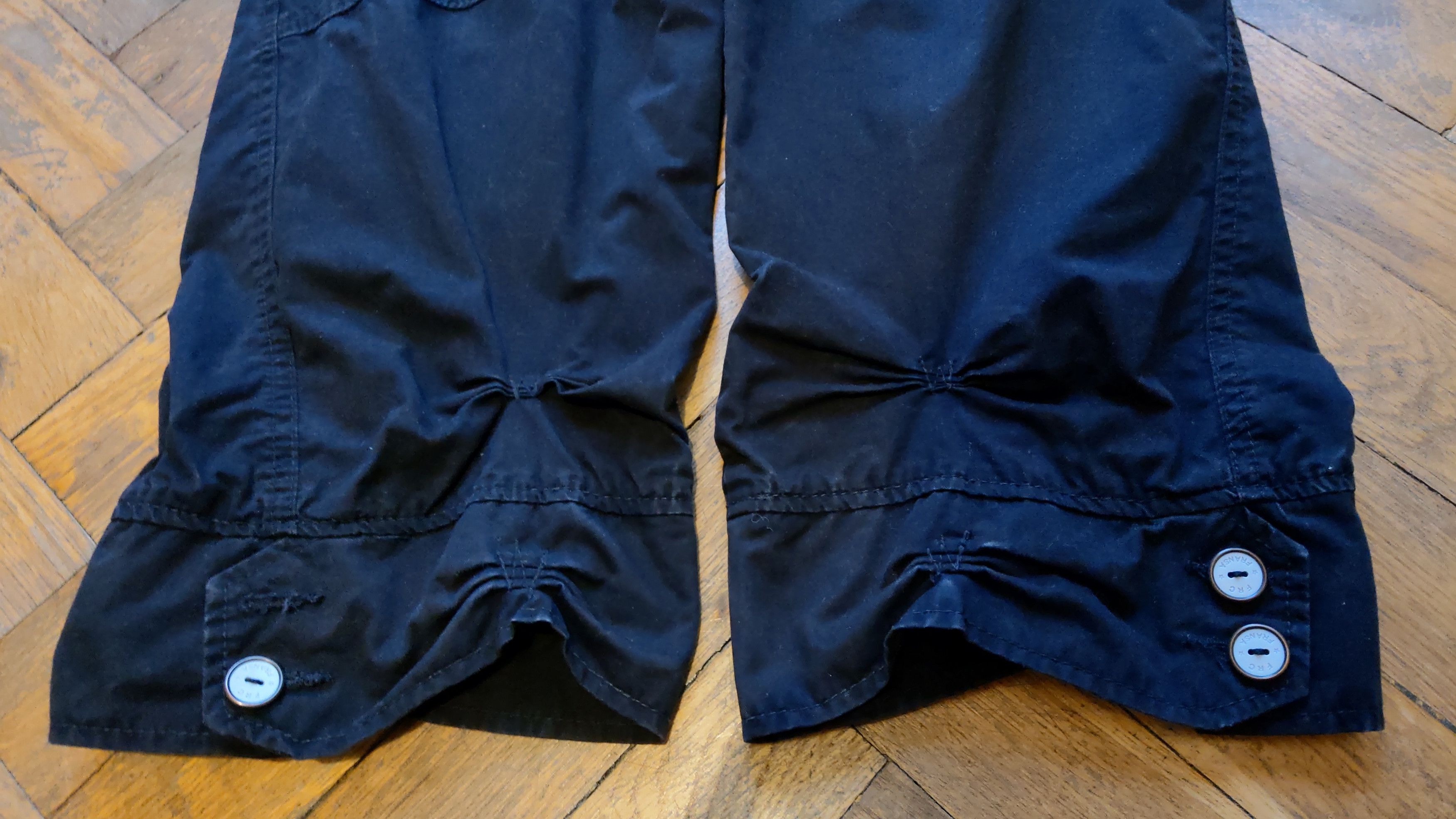 Japanese Brand × Vintage Draped 3/4 Pants Flared Shorts Goth Baggy Bootcut Vintage 32 Size US 32 / EU 48 - 4 Thumbnail