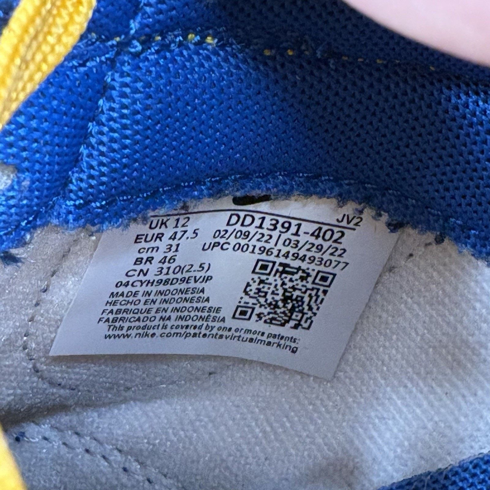 Nike Size 13 - Nike Dunk Low UCLA Size US 13 / EU 46 - 6 Thumbnail