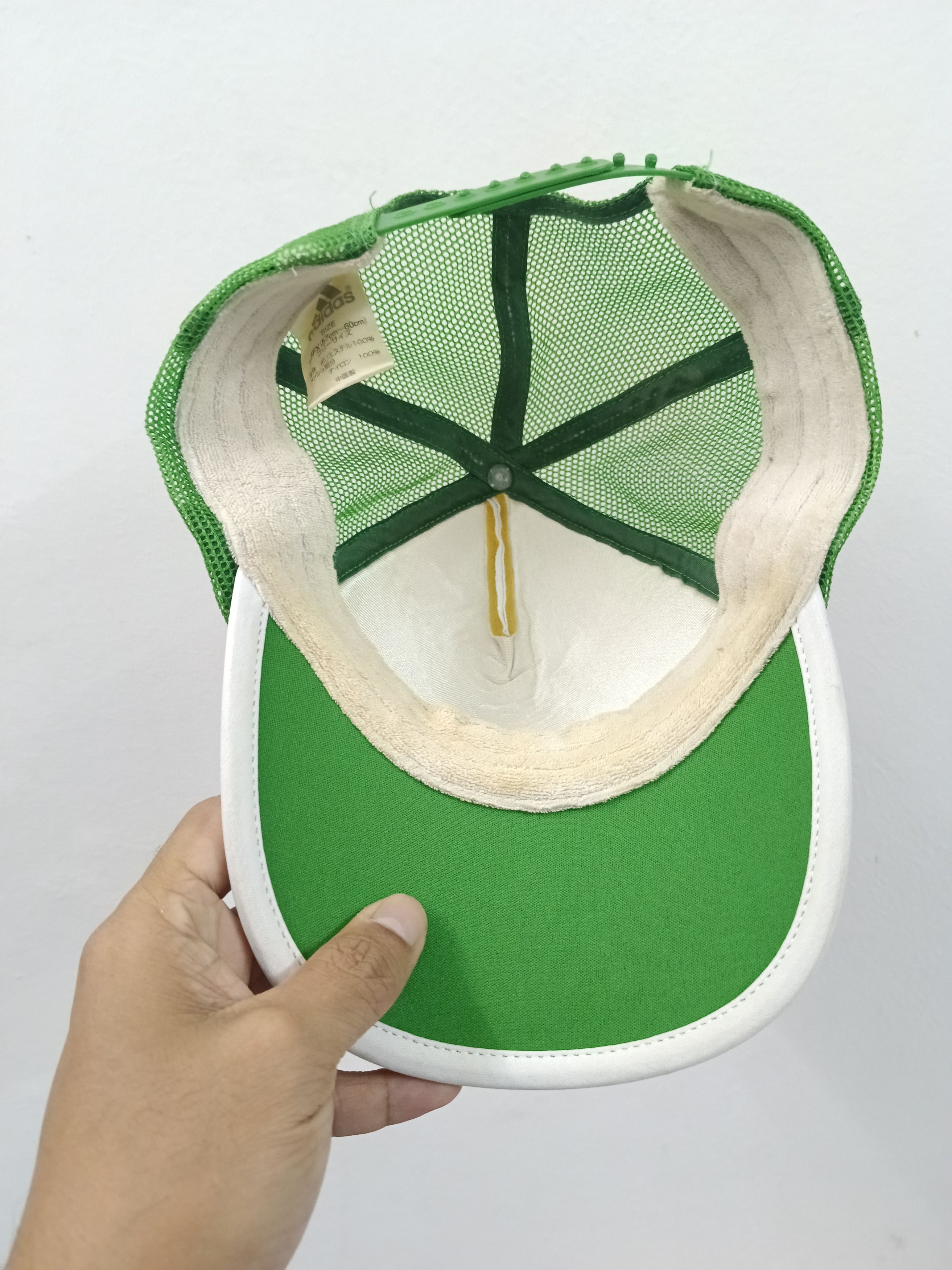 Adidas Vintage Adidas Trucker Hat Spellout Rainbow Spiral Logo Size ONE SIZE - 5 Thumbnail